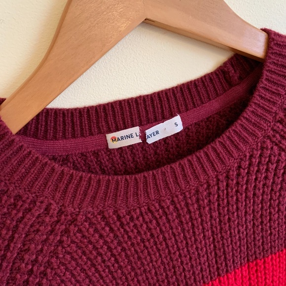 NWOT Marine Layer Delaney Block Stripe Sweater - Picture 3 of 6